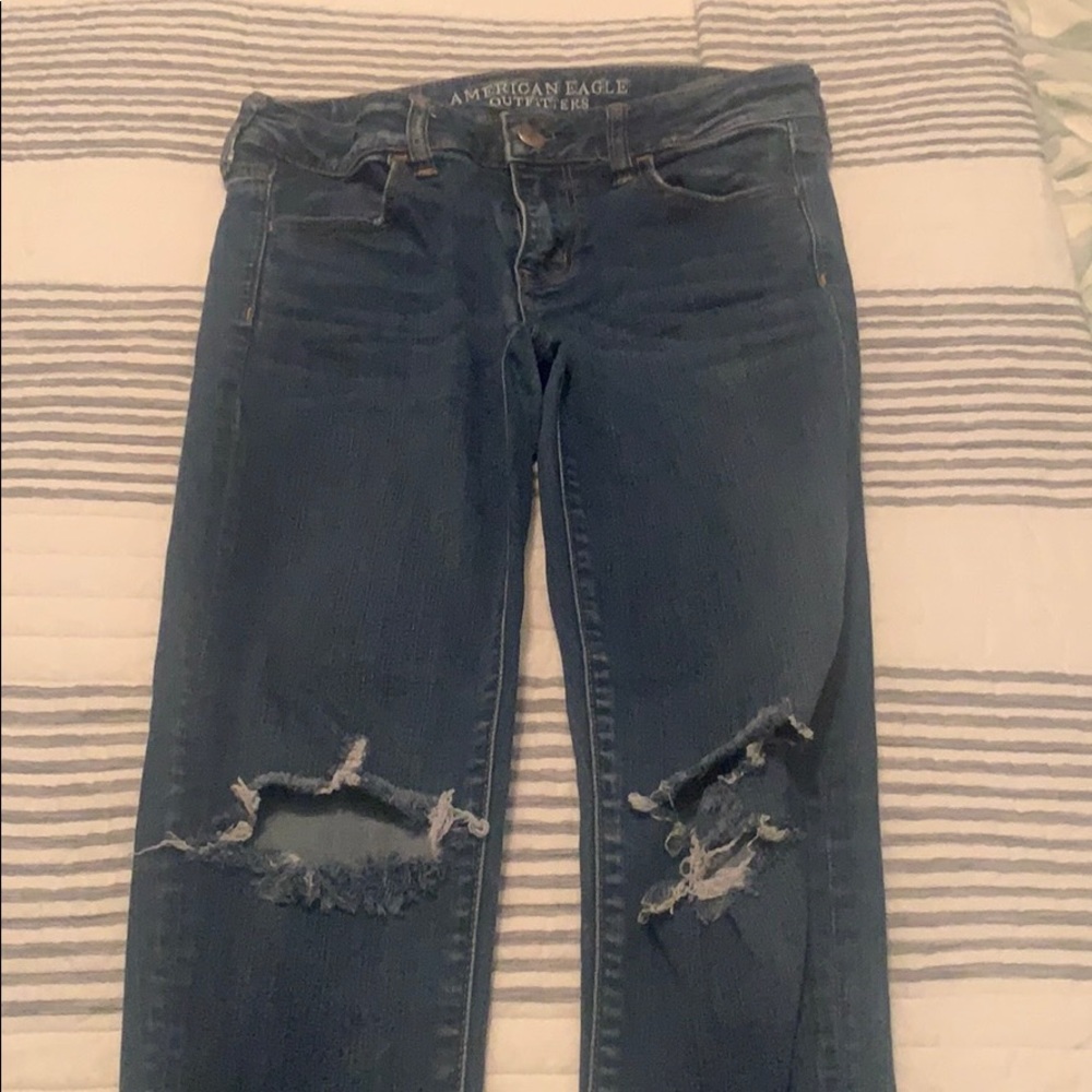 Dark wash American Eagle low rise Jegging